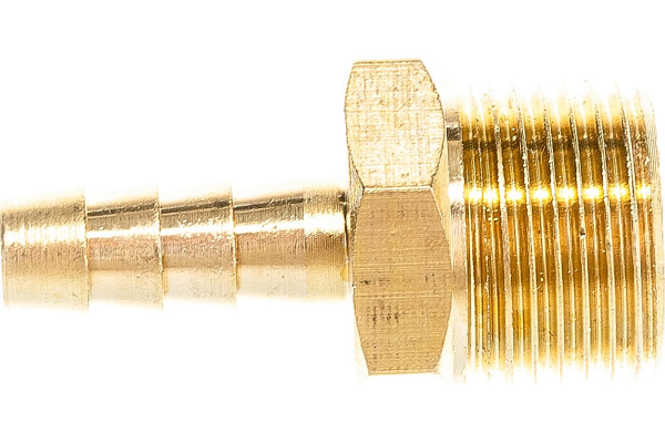 Штуцер пневматический (3/8"M - елочка 6 мм) ЭВРИКА ER-MH06/04