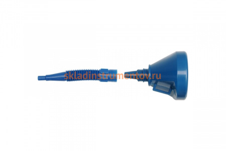 Гибкая воронка 2 в 1 VOREL голубая D 135 мм 83001