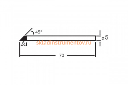 Жало цилиндр со срезом 5 мм для паяльника 8PK-S120-30W (40W) ProsKit SI-S120T-5C 00275274