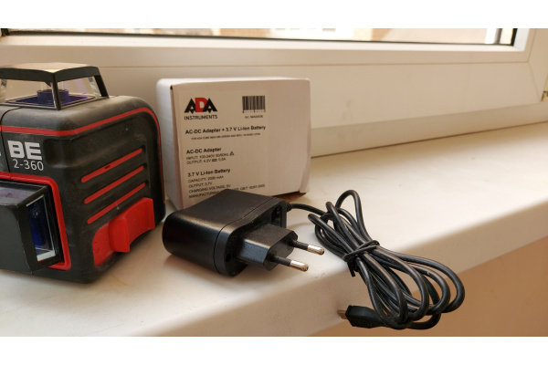 Зарядное устройство + Li-Ion аккумулятор (3.7 В, 2 Ач) ADA А00536