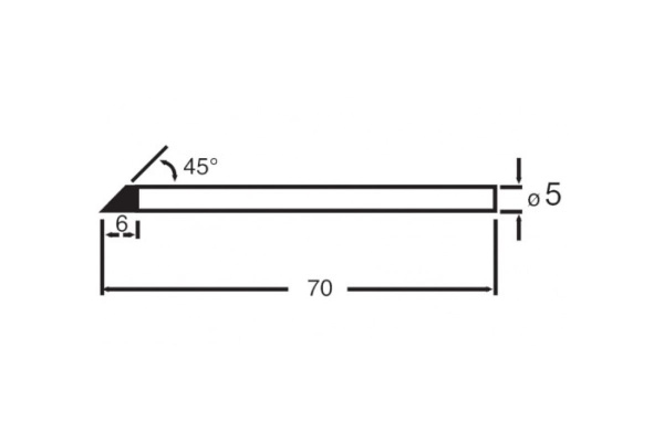 Жало цилиндр со срезом 5 мм для паяльника 8PK-S120-30W (40W) ProsKit SI-S120T-5C 00275274