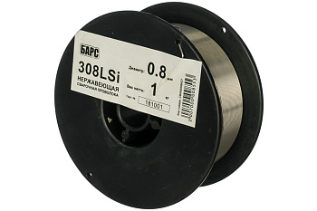 Проволока сварочная нержавеющая (0.8 мм; кассета 1 кг; СВ-08Х19Н9Т) 308LSi БАРС