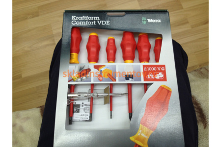 Набор диэлектрических отверток 1160i/7 SATZ 6TLG / 6 PCS WERA WE-031575