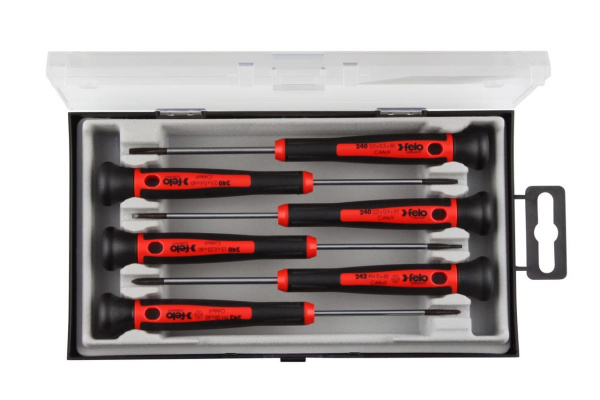 Набор отверток для точных работ Tx/HEX в кейсе, 6 шт Felo 24896156