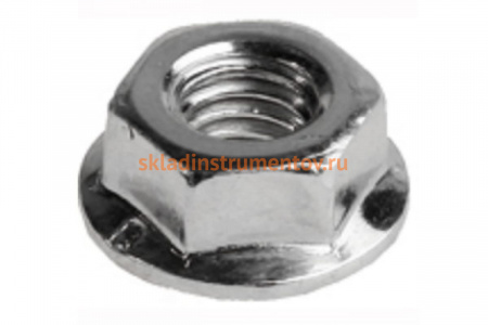 Гайка шестигранная DIN 6923 оцинкованная с фланцем 2 шт. (М12; ТФ6) Зубр 4-303636-12