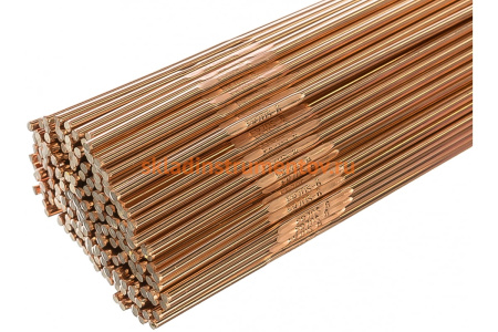 Прутки сварочные омедненные (2.0 мм; 1000 мм; туба 5 кг; СВ-08ГС) ER-70S-6 БАРС