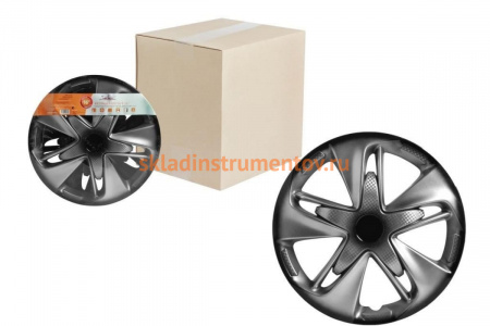 Колесные колпаки Airline 16" Супер Астра +, серебристо-черные, 2 шт. AWCC-16-02