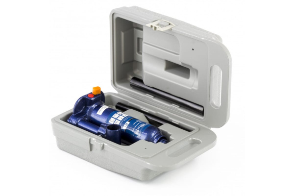 Гидравлический бутылочный кейс 2 т, h подъема 178–338 мм, в пластиковом кейсе STELS 51172