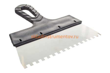 Фасадный зубчатый шпатель 200 мм Зубр МАСТЕР 10078-20-06