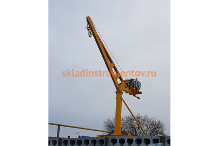 Мини кран OCALIFT г/п 400кг, с поворотной стрелой, вылет 130см, без лебёдки mini-130