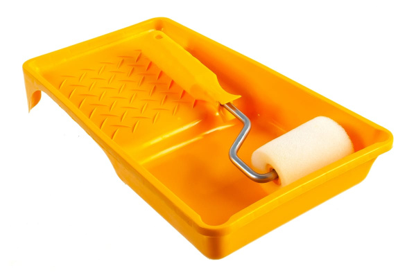 Набор малярный, 2 предмета: мини-валик Мольтопрен 65 мм, кювета 150x290 мм РемоКолор 04-8-101