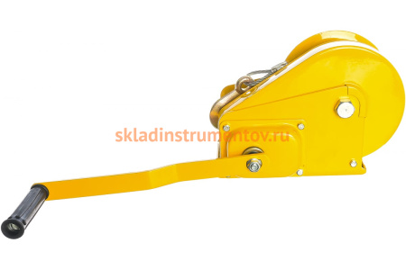 Ручная барабанная лебедка TOR ЛБ-2600 (BHW) г/п 1,0 т, длина троса 20 м 11315