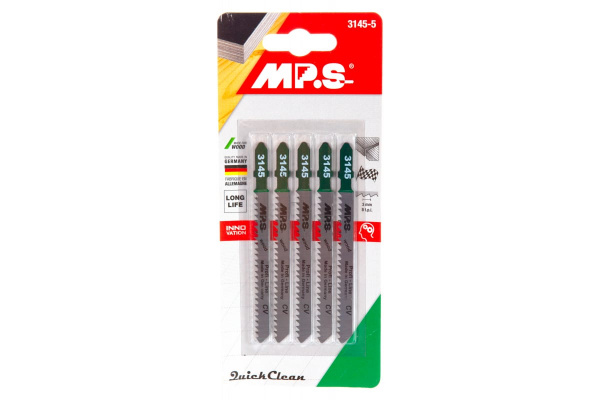 Пилки (100х75х3.0 мм; 5 шт.) по древесине, фанере, ламинату MPS 3145