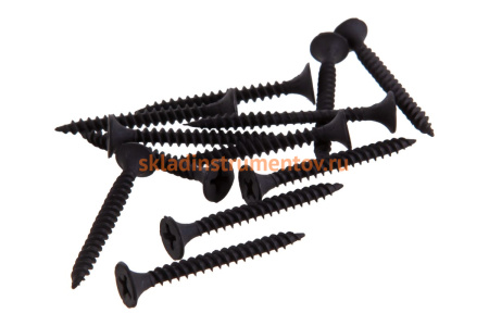 Фосфатированный саморез с мелкой резьбой по дереву/металлу Зубр PH2, 3,5x35 мм 55 шт 300016-35-035