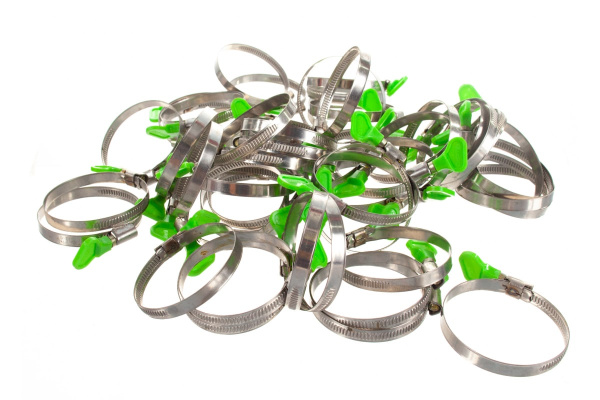 Металлический хомут СИБРТЕХ крепление с формой ключа 50-70 мм 50 шт 47554