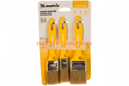 Набор кистей «Лаки» 25мм, 35мм, 50мм MATRIX Color Line 83367