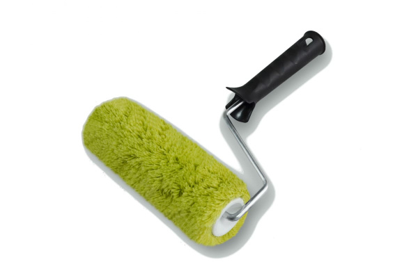 Валик DECOR 150 мм, d 15 мм, бюгель 6 мм, ворс 12 мм, полиакрил зеленый запаска, ручка удлн.