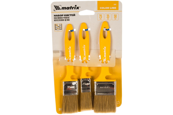 Набор кистей «Лаки» 25мм, 35мм, 50мм MATRIX Color Line 83367
