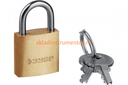 Навесной замок ЗУБР 20 мм 37130-20