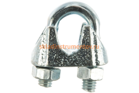 Зажим троса ЗУБР DIN 741, 8мм, 2 шт, оцинкованный, Профессионал 304416-08 Зажим троса ЗУБР DIN 741, 8мм, 2 шт, оцинкованный, Профессионал 304416-08