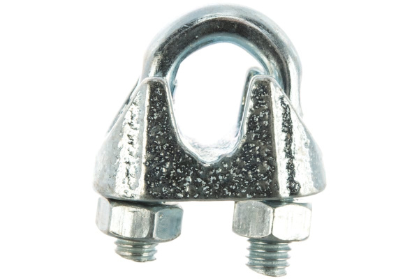 Зажим троса ЗУБР DIN 741, 8мм, 2 шт, оцинкованный, Профессионал 304416-08 Зажим троса ЗУБР DIN 741, 8мм, 2 шт, оцинкованный, Профессионал 304416-08