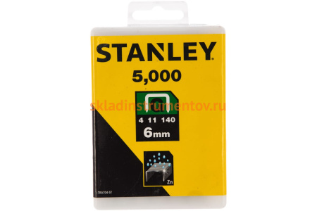 Скоба (5000 шт; 6 мм; тип G) для степлеров Stanley 1-TRA704-5T