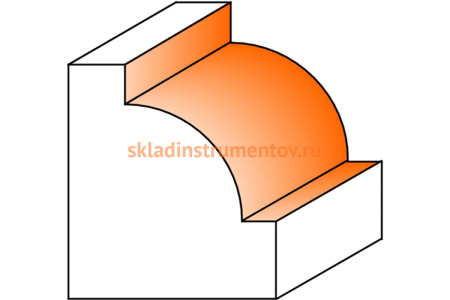 Фреза радиусная (23х12 мм; R 6 мм; S 8 мм) CMT 927.060.11