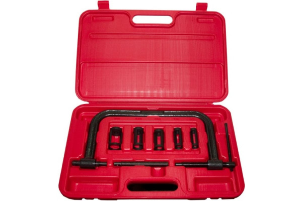 Универсальный рассухариватель клапанов - устройство для зажима пружин, 7шт в кейсе AIST 67232507 00-00007936