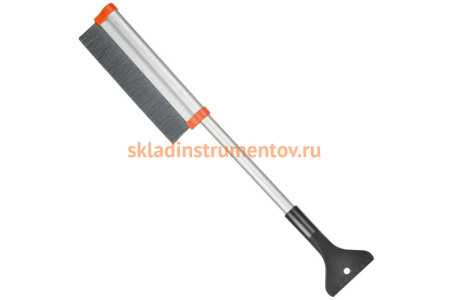 Щетка-сметка для снега со скребком, телескопическая 41-60 см STELS 55311