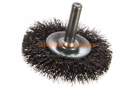 Щетка дисковая ПРОФЕССИОНАЛ (50 мм; 0.3 мм; витая стальная проволока) для дрели ЗУБР 35198-050_z02