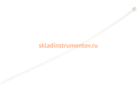 Хомуты СИБРТЕХ 500 х 8 мм пластиковые, белые, 50 шт 45589