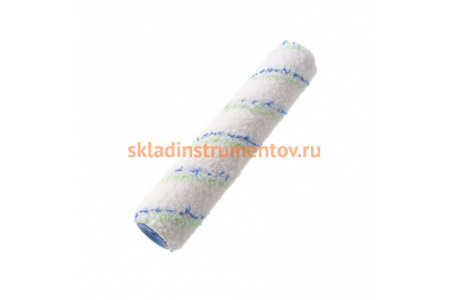 Сменный валик Сибртех Водные краски, 250 мм, ворс 12мм, D -36 мм, D ручки -6 мм, полиэстер 80195