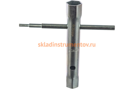 Набор: ключи торцовые, трубчатые двухсторонние, 6-22мм, с воротком, 9шт Зубр "МАСТЕР" 27162-H9