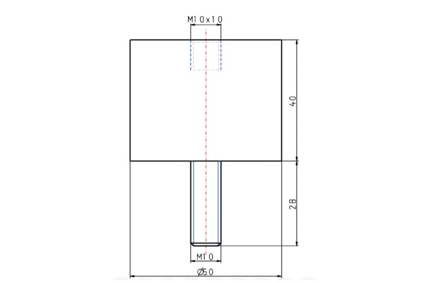 Резинометаллический буфер KIPP K0568.05004055