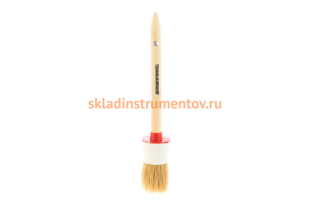 Круглая кисть SANTOOL №10 40 мм с деревянной ручкой 010115-010