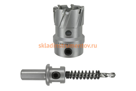 Коронка по металлу HM (60х28 мм; хвостовик 13 мм; комплект) D.BOR HS-HM-28-060-T