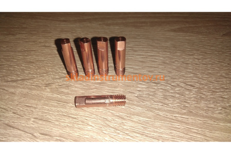 Наконечник токопроводящий (E-Cu для Al; М6х25; 0.8 мм) для горелок MIG/MAG Сварог ICU0003-58