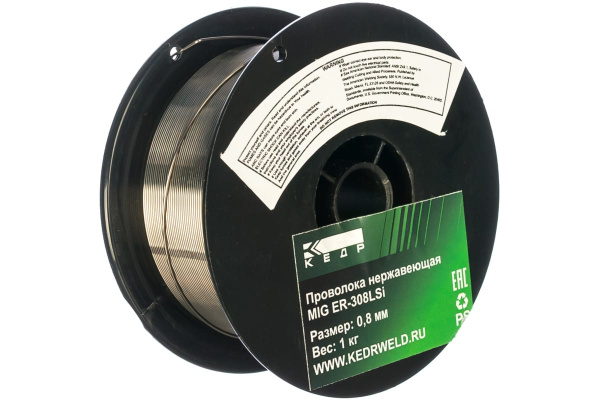 Проволока нержавеющая MIG ER-308LSi (1 кг; 0.8 мм) Кедр 7220114