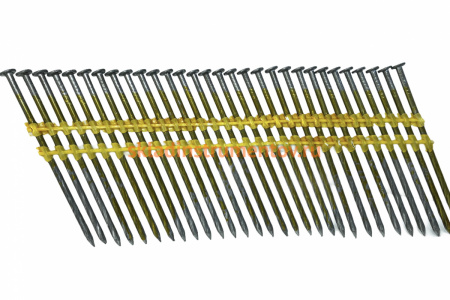 Реечные гвозди Pegas pneumatic 21 градус винтовая накатка уп. 3000 шт. 2,8x90 мм 1254