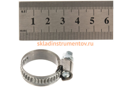 Червячный хомут 12-22мм, нержавеющая сталь JTC-ZN22