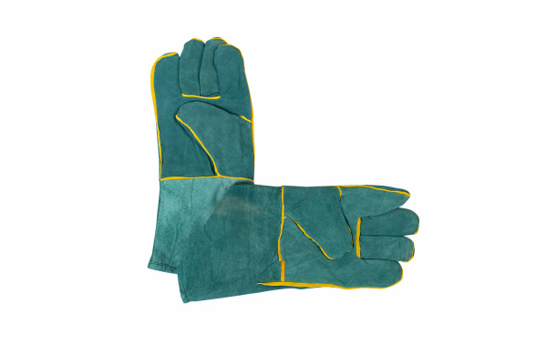 Спилковые краги FOXWELD зелёные 6323