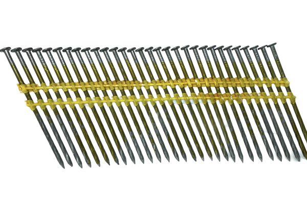 Реечные гвозди Pegas pneumatic 21 градус винтовая накатка уп. 3600 шт. 2,8x80 мм 1259