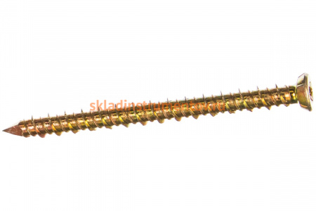 Рамные универсальные шурупы с потайной головкой Зубр хроматированные, TORX 30, 7,5x92мм, ТФ6, 4 штуки 4-300486-75-092