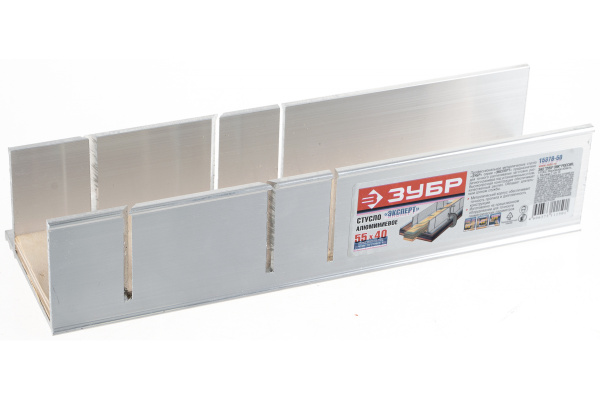 Алюминиевое стусло Зубр Эксперт с фанерной подложкой для заготовок 55x40 мм 15378-50