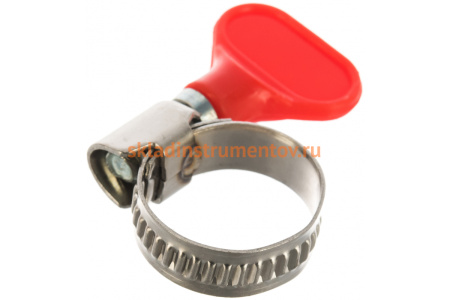 Хомуты Зубр ЭКСПЕРТ "Бабочка", нерж. сталь, накатная лента 9 мм, 12-20 мм, 2 шт. 37835-12-20