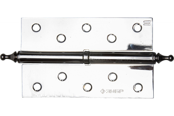 Дверная разъемная петля Зубр Эксперт 1 подшипник цвет хром CP правая с крепежом 125x75x2.5 мм 2 шт. 37605-125-2R