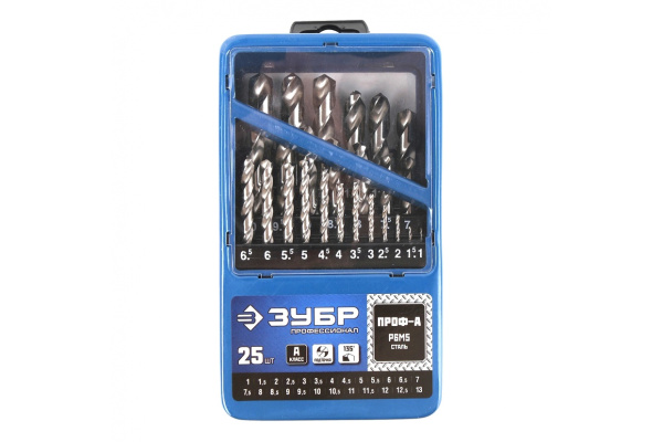 Зубр Набор сверл по металлу ПРОФ. 29625-H25