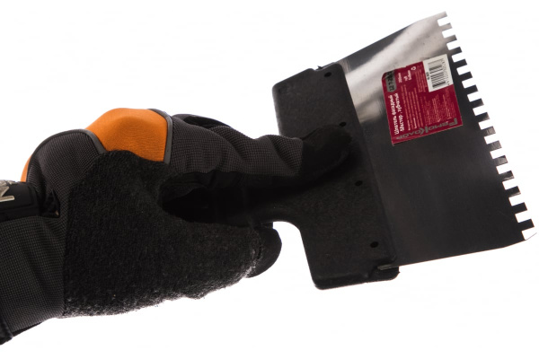 Фасадный зубчатый шпатель (200 мм, зуб.6x6 мм) РемоКолор Мастер 12-7-200