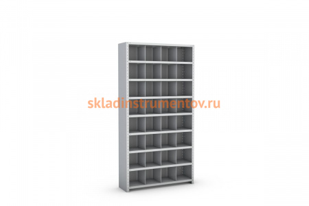 Стеллаж FLAMES 32 ячейки, 9 полок 1605 №001