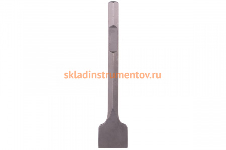 Зубило "ЭКСПЕРТ" лопаточное для отбойных молотков и бетоноломов (80х400 мм; шестигранник 28 мм) Зубр 29378-80-400